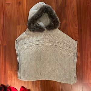 Toddler girl poncho sweater!